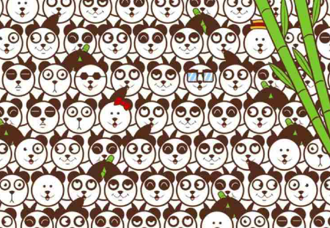 Csak a legintelligensebbek találják meg a focilabdát a pandák között 17 másodperc alatt!